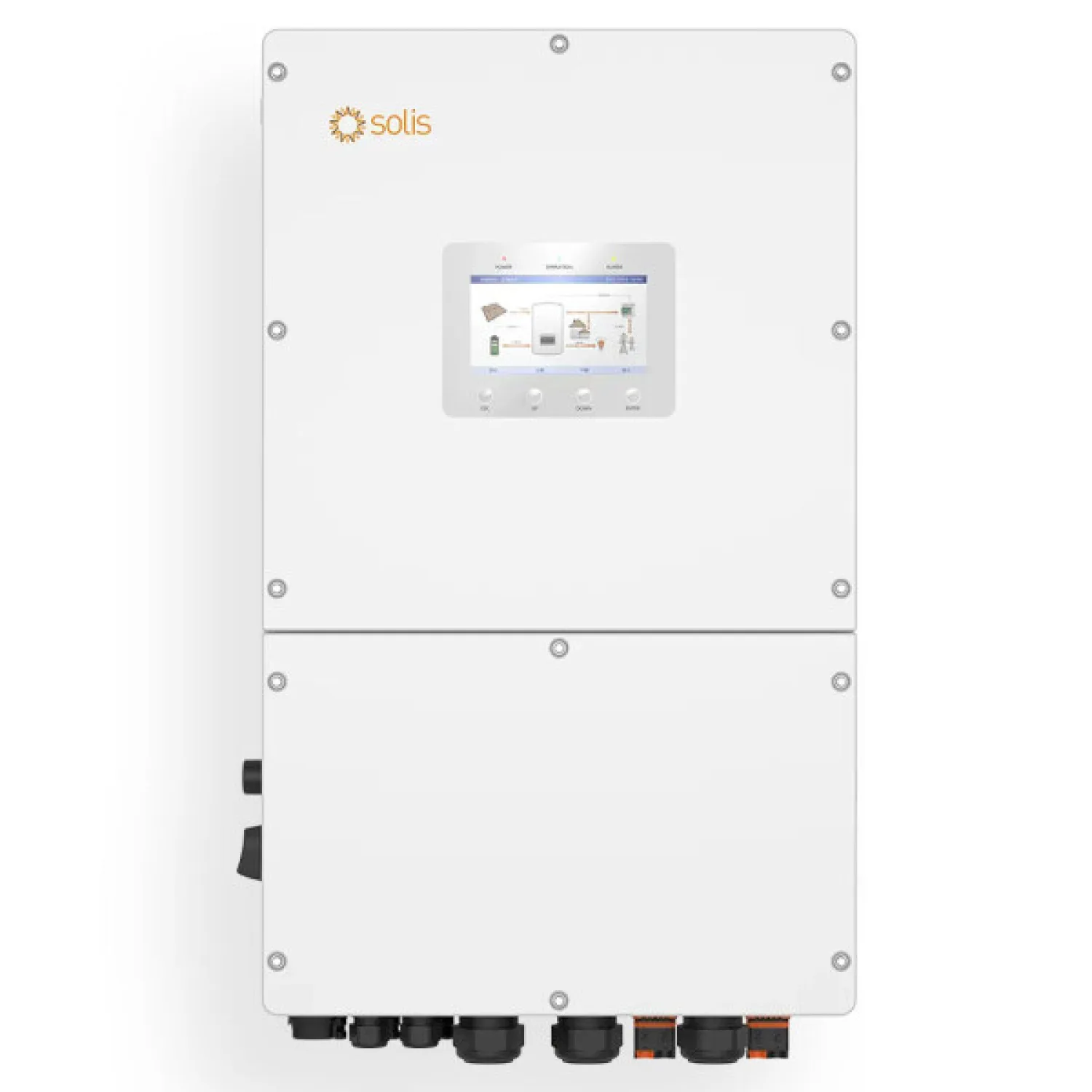 Solis S6-EH3P12K02-NV-YD-L trīsfāžu hibrīdais invertors 12 kW