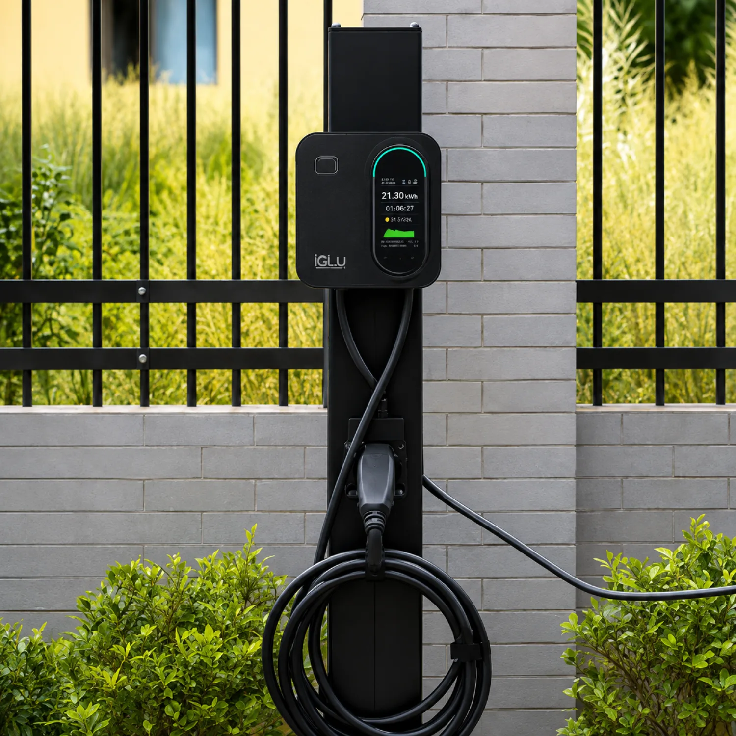 Iglu Kallik Home 22 kW elektroauto uzlādes stacija ar Type 2 kabeli un EM3 Box