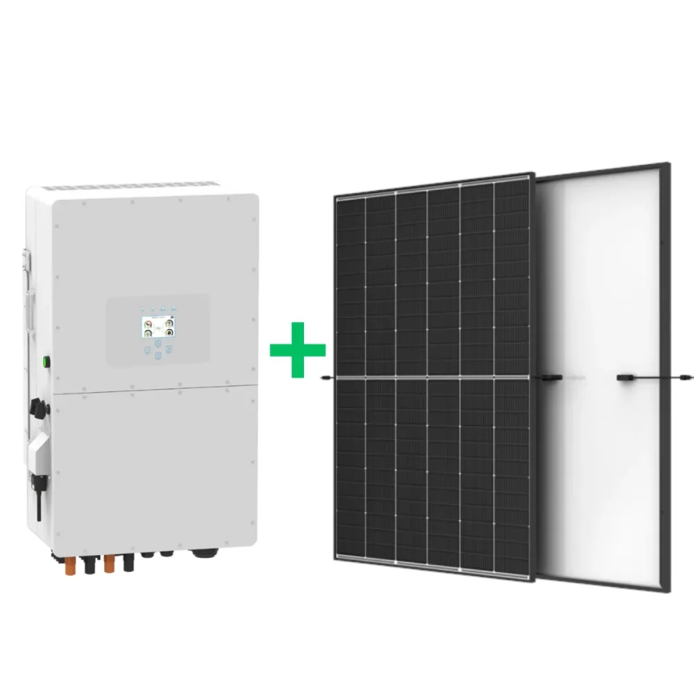 10 kW saules elektrostacijas komplekts ar Deye hibrīda invertoru + Trina Solar saules paneļi
