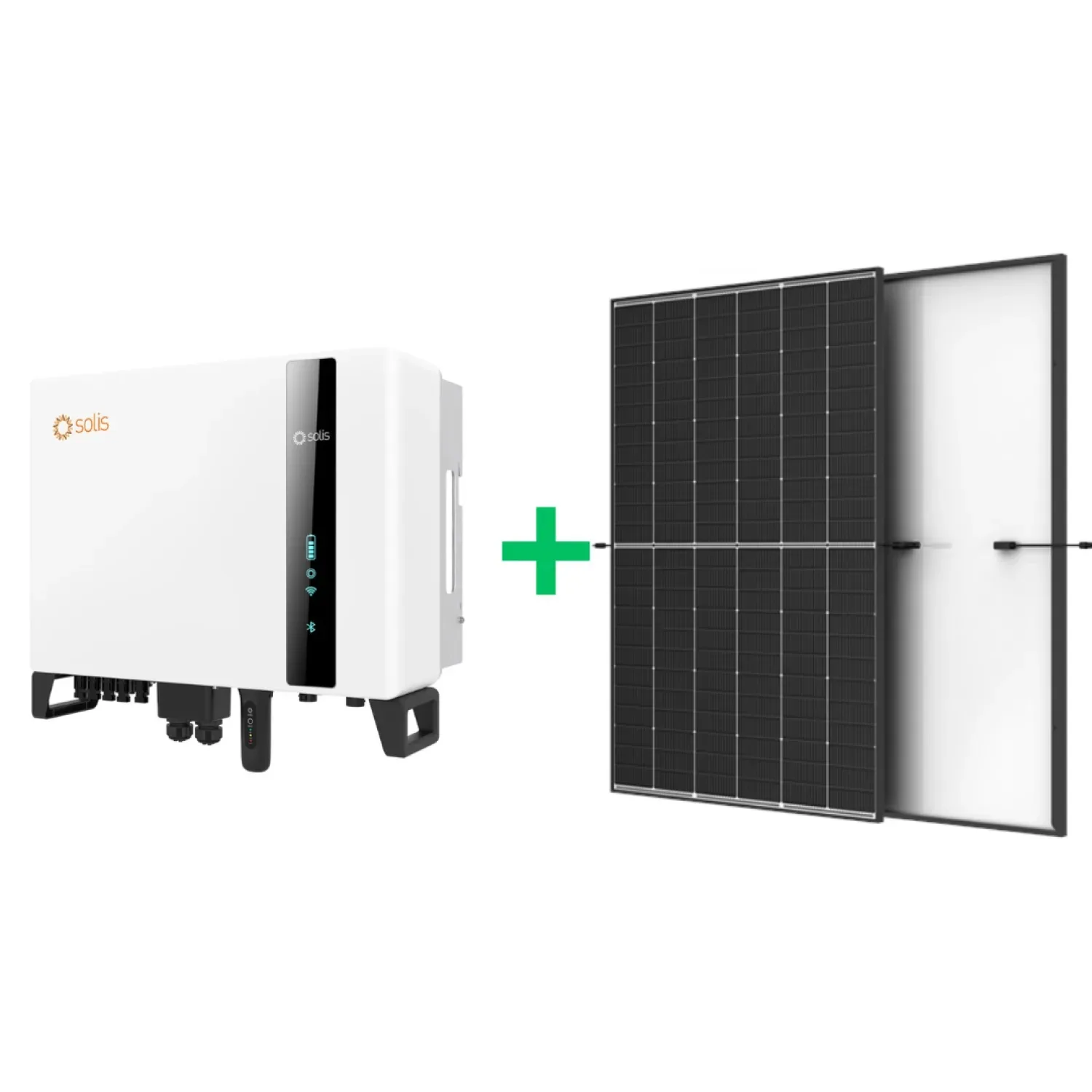 10 kW Solis hibrīdās saules elektrostacijas komplekts ar Trina