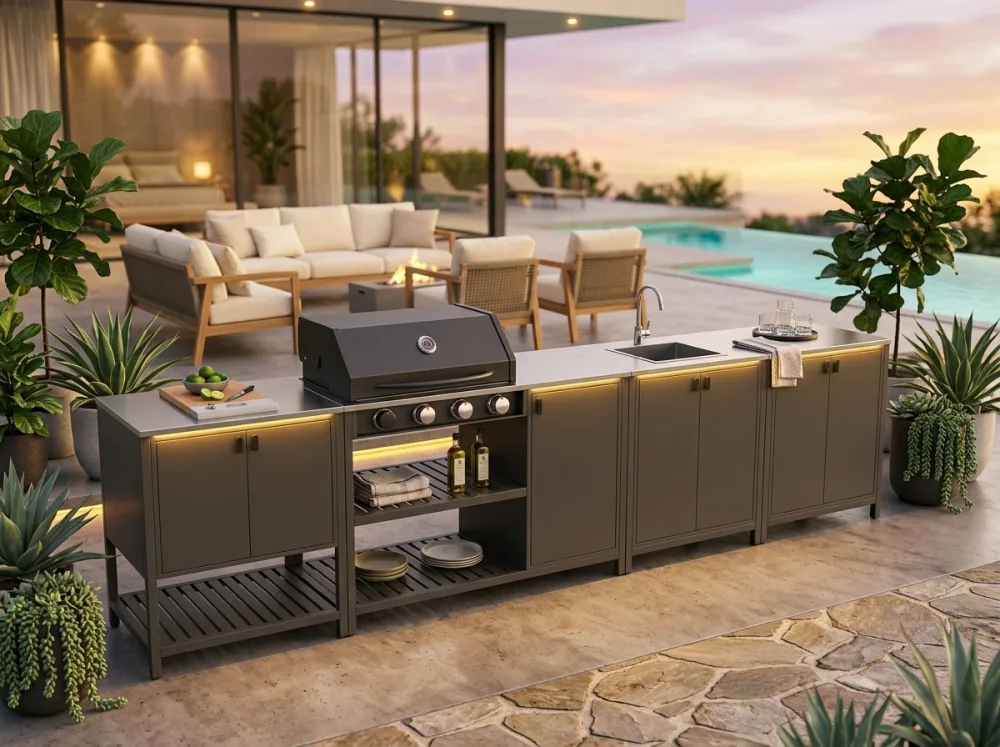 MILAN M3 modulāra āra virtuve ar grilu