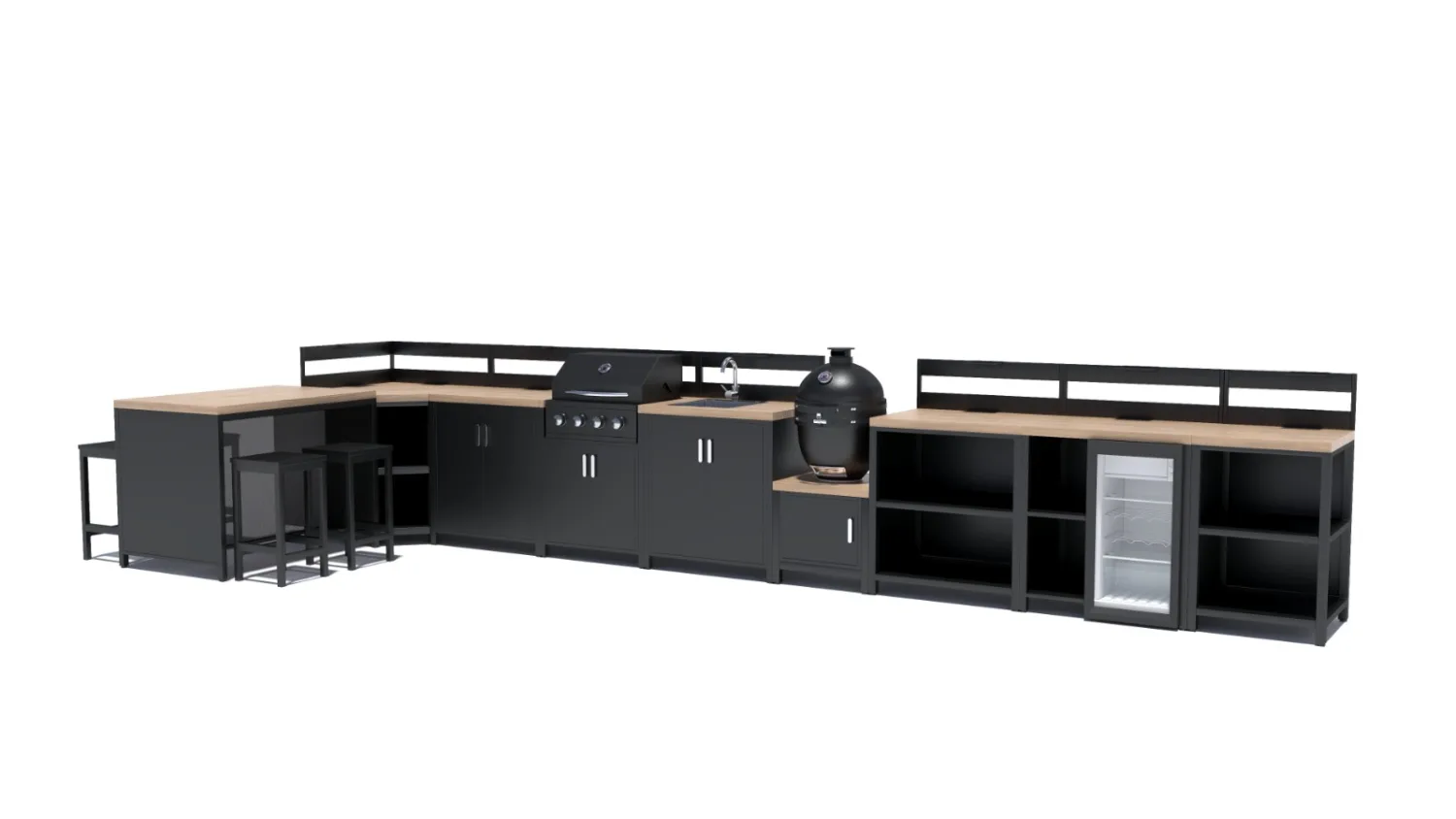 MILAN M3 modulāra āra virtuve ar grilu