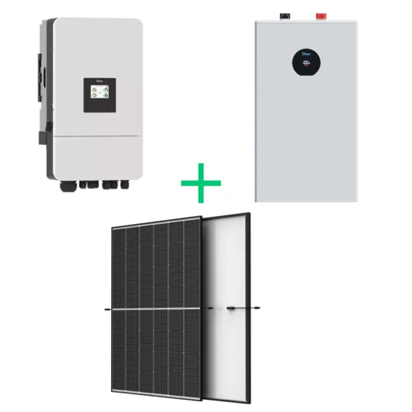 Deye zemsprieguma (LV) komplekts – 10 kW hibrīda invertors + 16 kWh enerģijas uzkrājējs + Trina moduļi